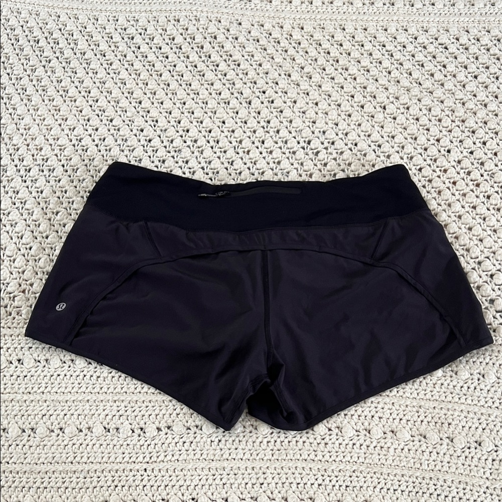 Lululemon Athletica Run Times Block-it shirts black EUC